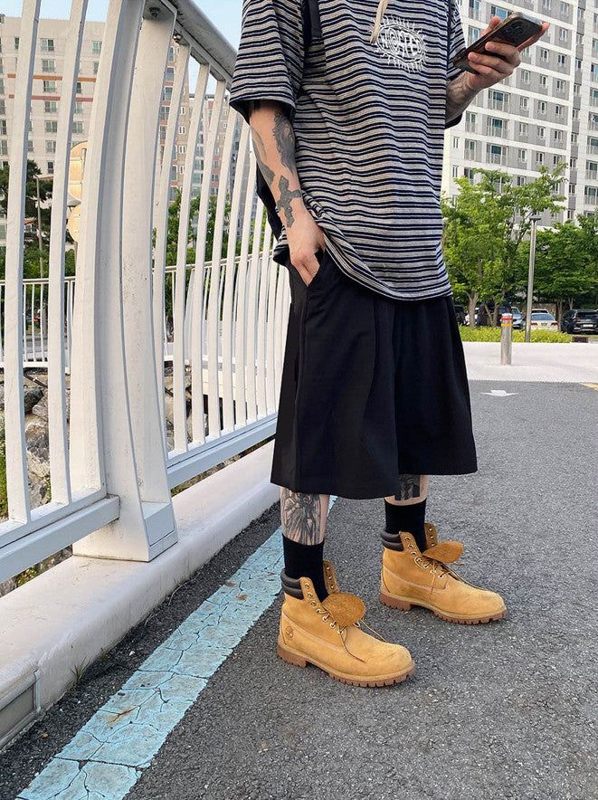 No.0806 tuck bermuda SL SHORTS (3color)