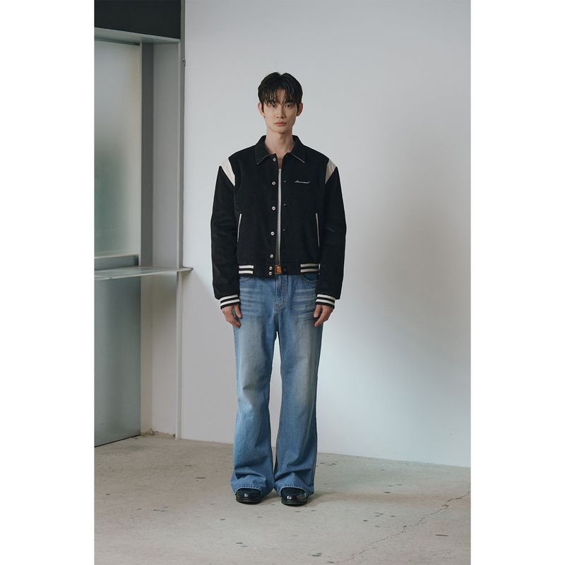 Signature varcity jacket(Black)