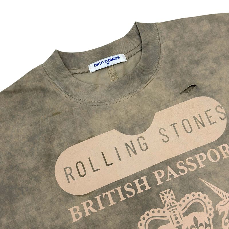 DC x The Rolling Stones British Passport Washed Tank Top