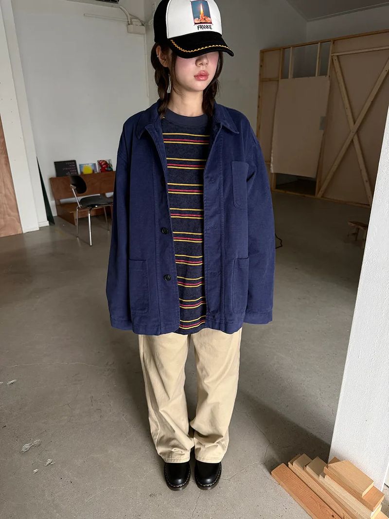 peach work jacket