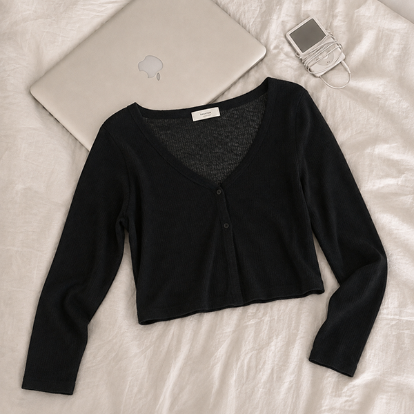 hijjoo（ハイチュー）の「[Linen Cardigan☀️] シースルー カーディガン ブリニ クロップ カーディガン (3 colors)（トップス）」