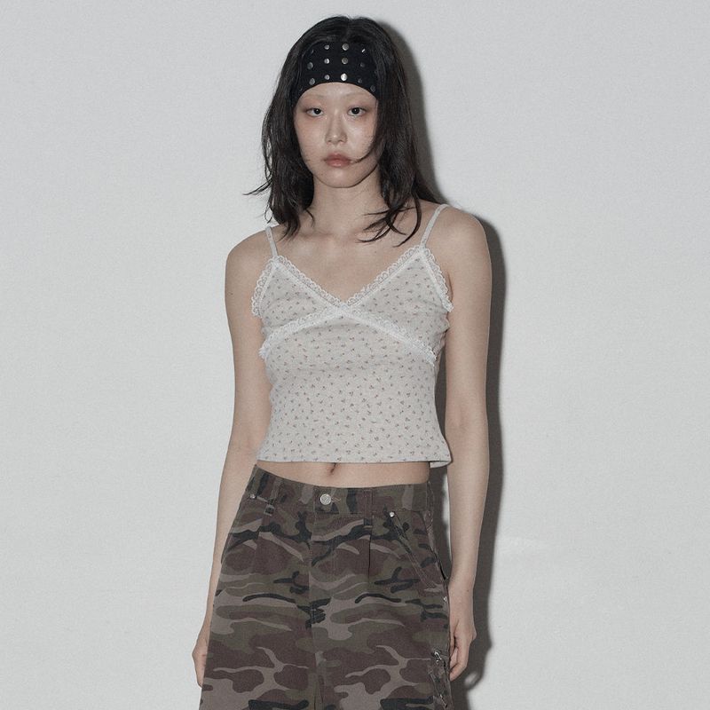 MIDNIGHT MOVE（ミッドナイトムーブ）の「fl lace top (beige)（Tops）」