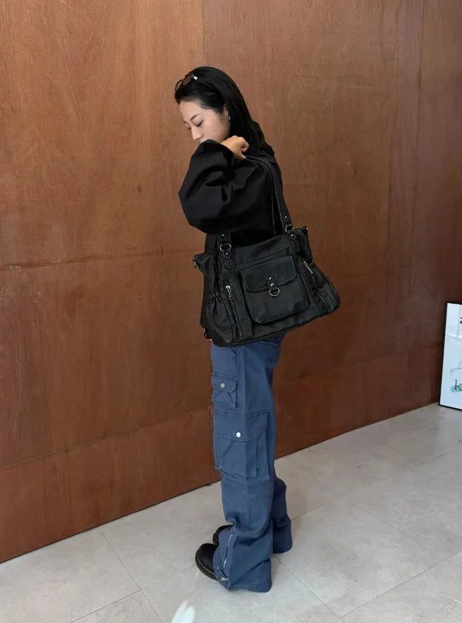 PIGMENT ZIPPER CARGO PANTS