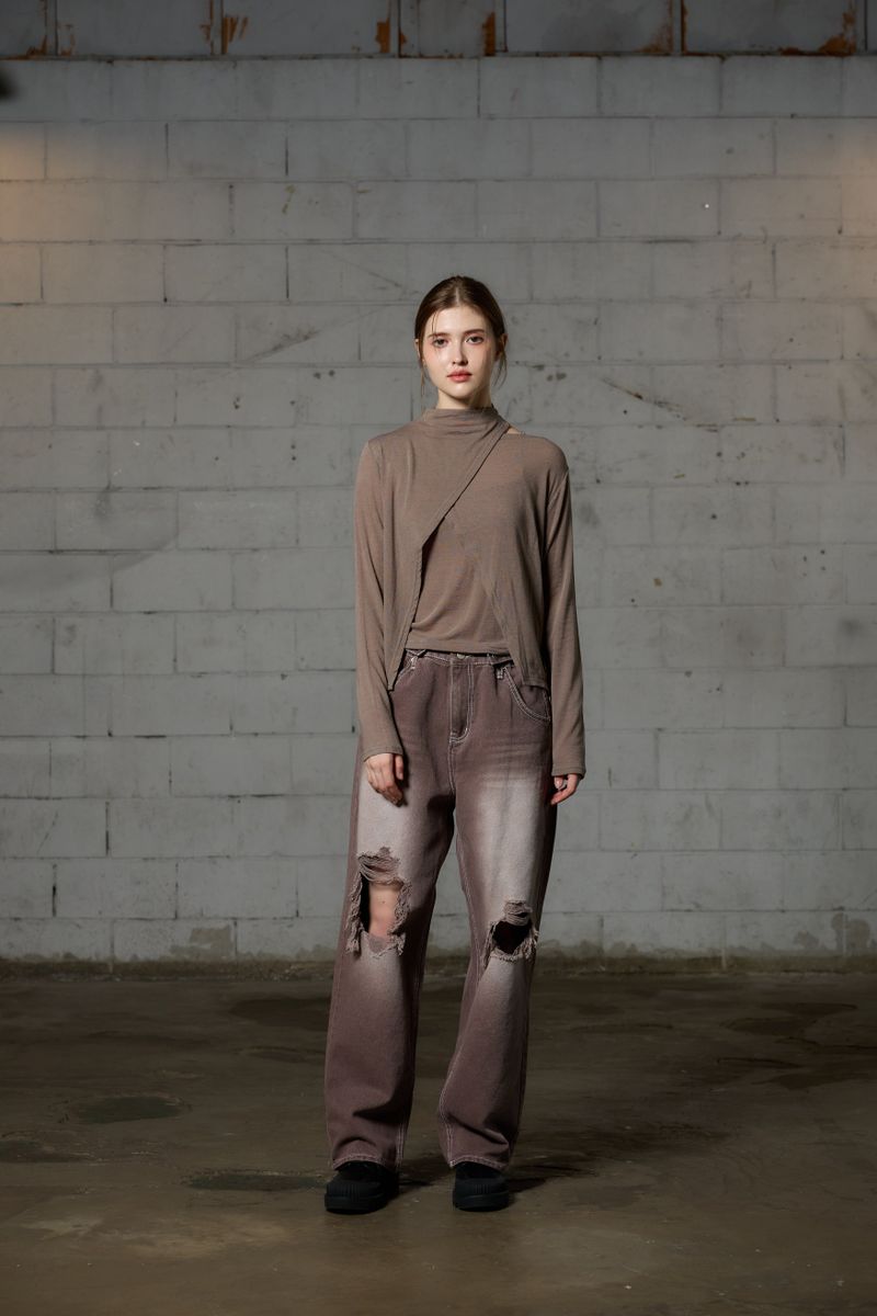 ARE WOOL LONG SLEEVE SET / MOCHA