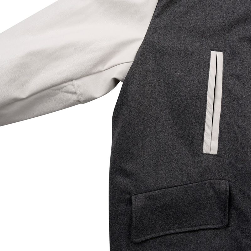 Reversible Wool-Blend Varsity Coat