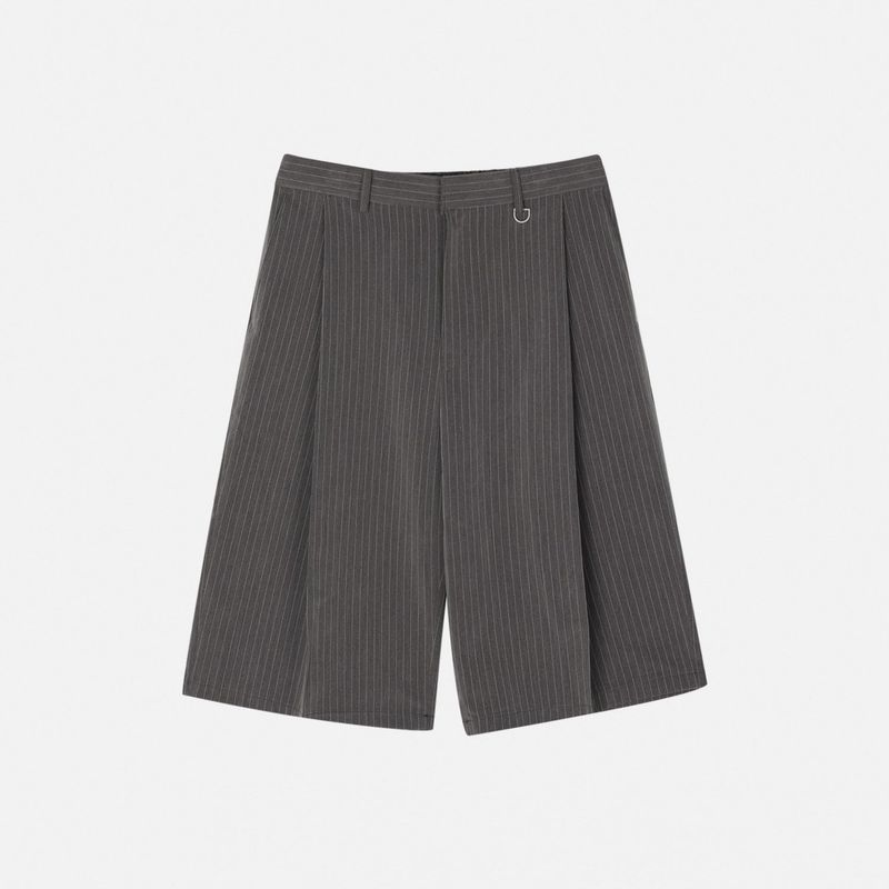 Laurent keyring stripe bermuda pants