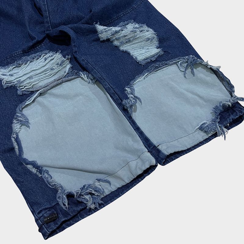 bleach denim pants_blue