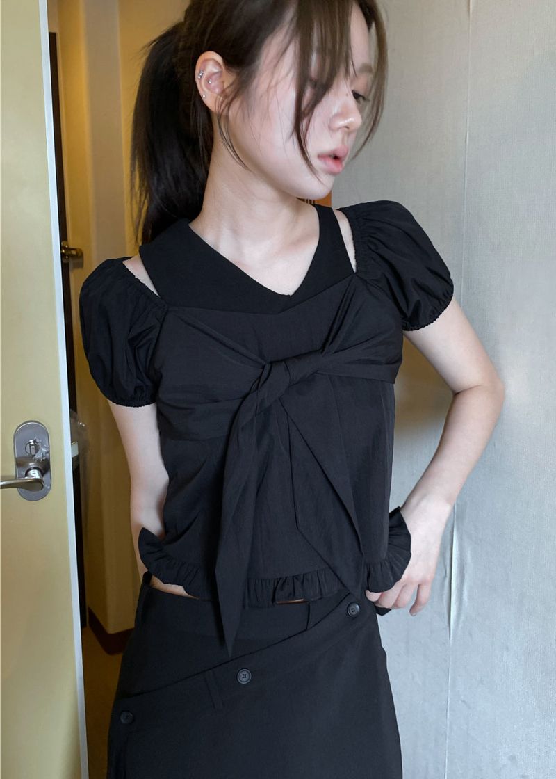 FLOATING RIBBON BLOUSE