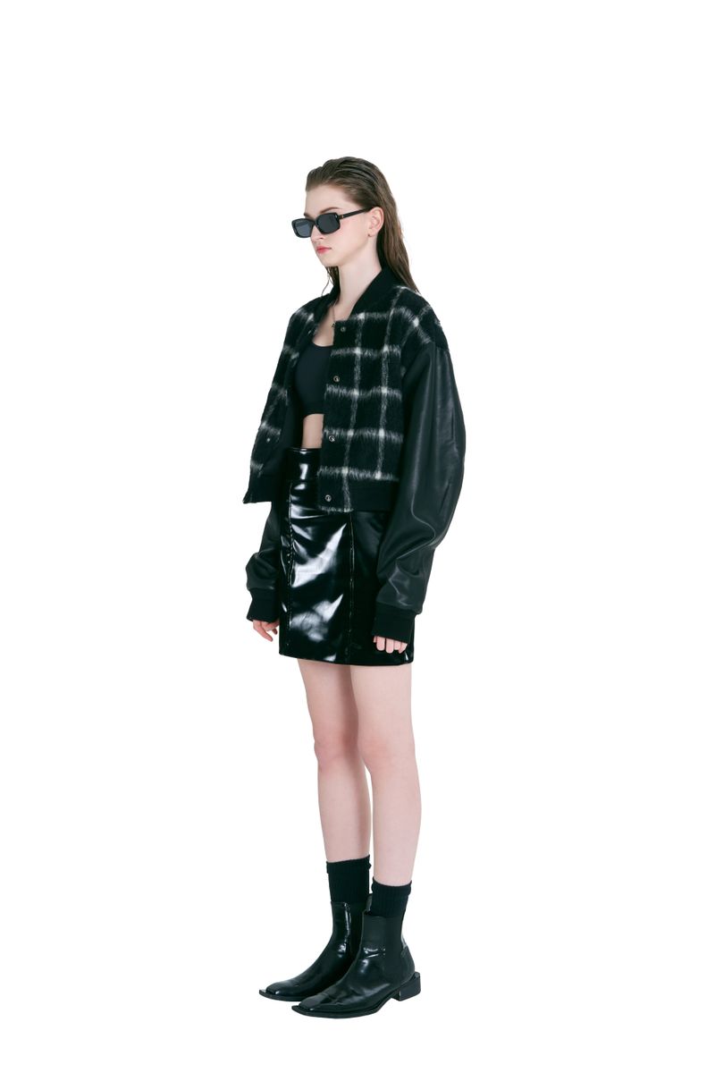 Crop Wool Rider Jacket