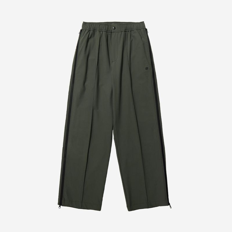 Nylon Span 4 Way Zip Pants - KHAKI