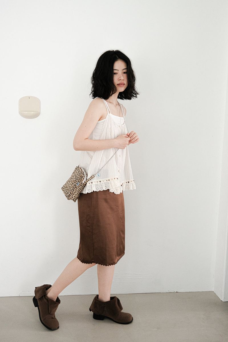 クロス ポーチ(beige leopard)