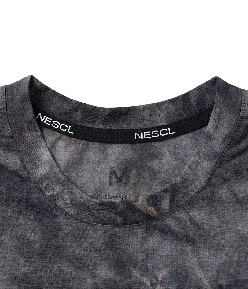 (W) Sorona Marble Dot Symbol Crop T-Shirt (Aurora)
