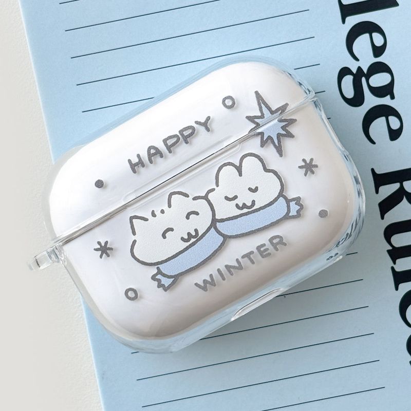 Monani Studio（モナニースタジオ）の「[AirPods] Winter cat hard case (only case)（Smartphone Accessories）」