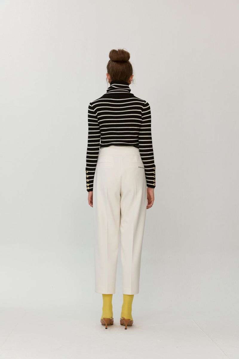 Pin tuck pants