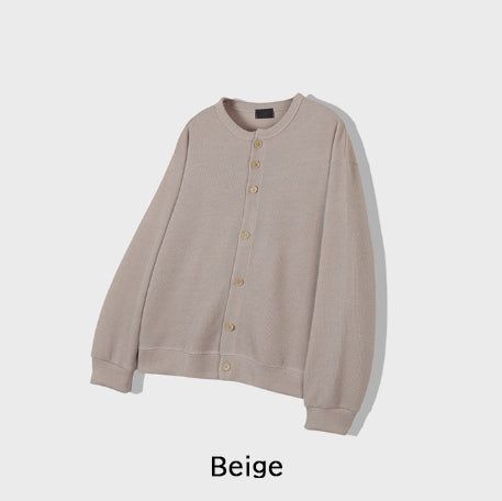 Soba Ribbed Round Cardigan