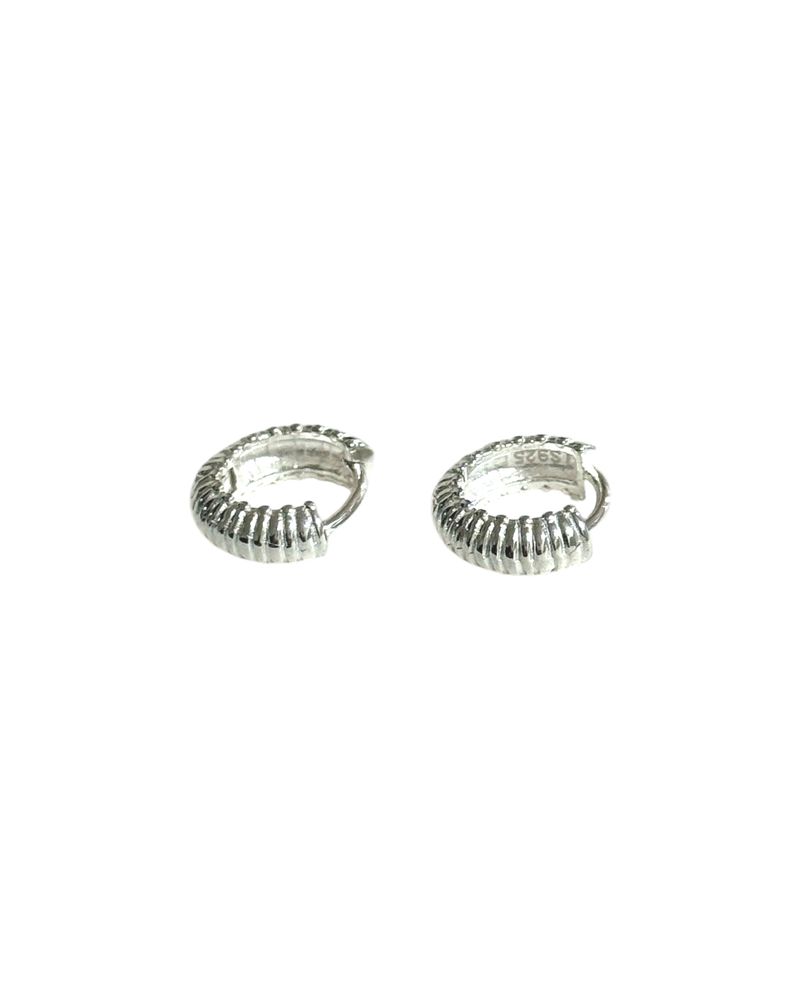 Layer of U earring (silver)