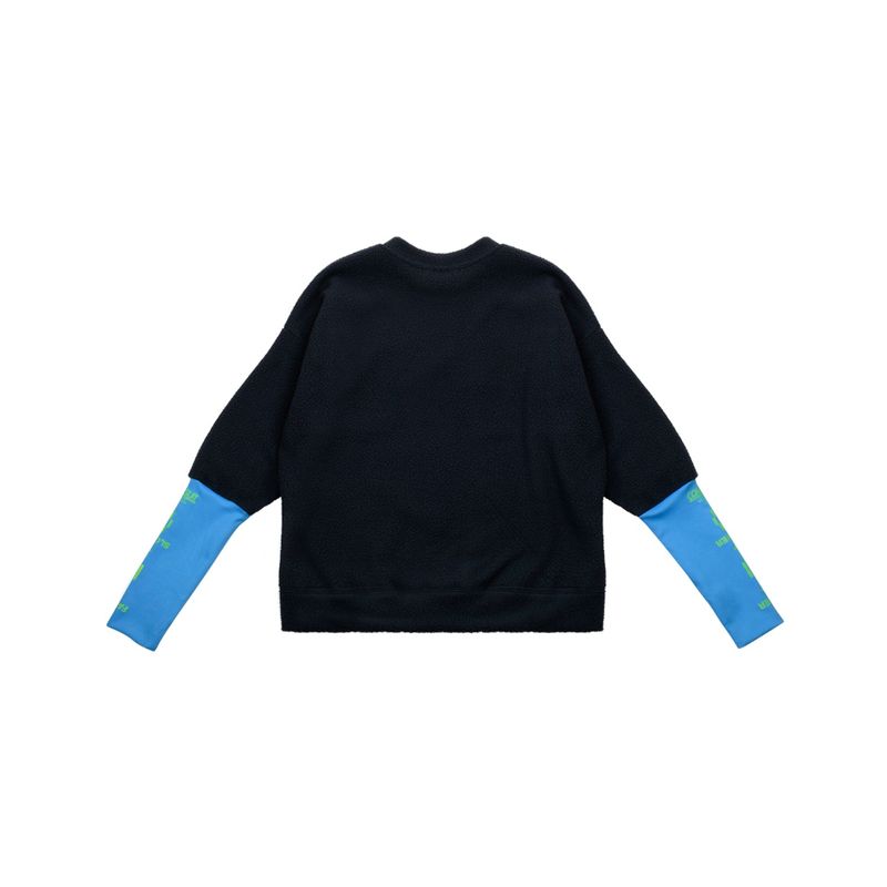 アームアーマーフリースプルオーバー[UNISEX] Arm-Warmer Fleece Pullover (Grey)