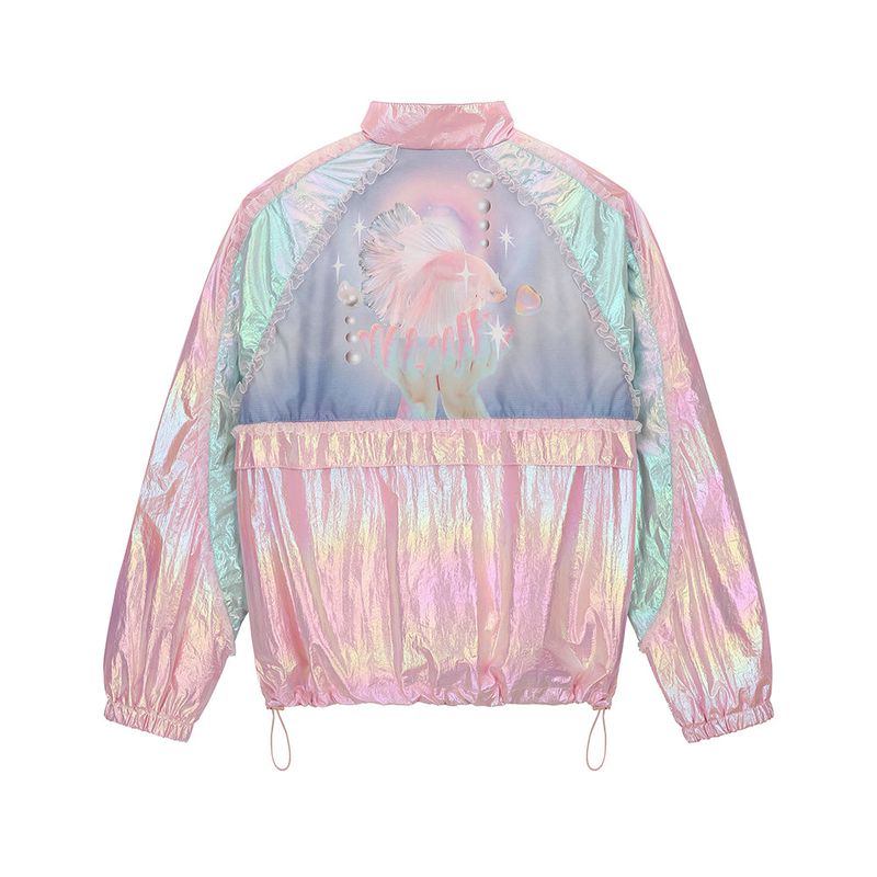 1 0 dreamlike windbreaker - PINK