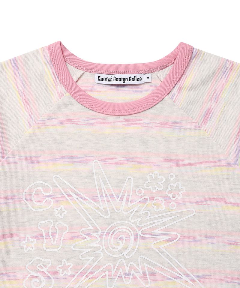 SUN LIGHT RAGLAN SS TEE PINK(CV2GMFT511A)