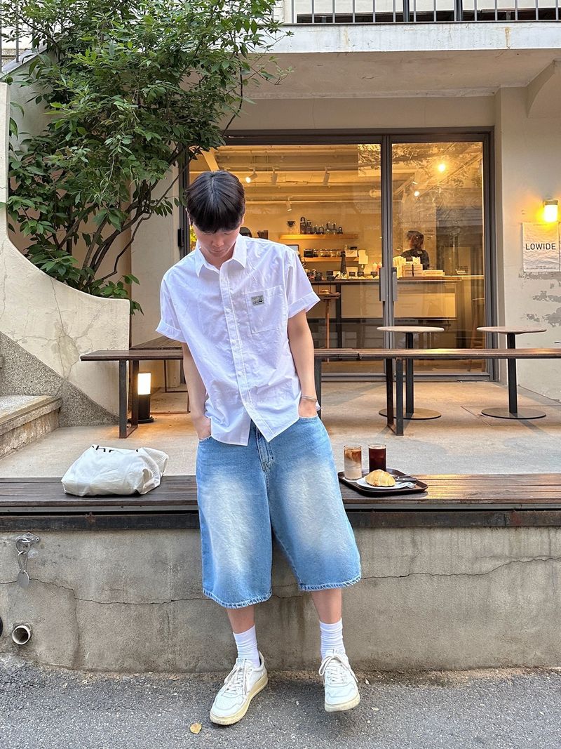 Send washing over bermuda pants