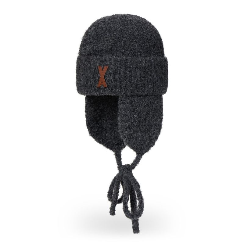 VA Patch Fly Knit Beanie / Black