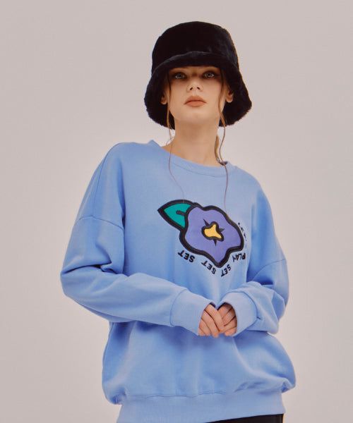 BIG FLOWER SWEAT SHIRT