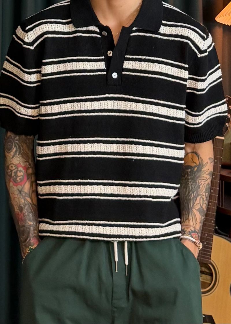 Striped Ribbed Knit 3COLOR