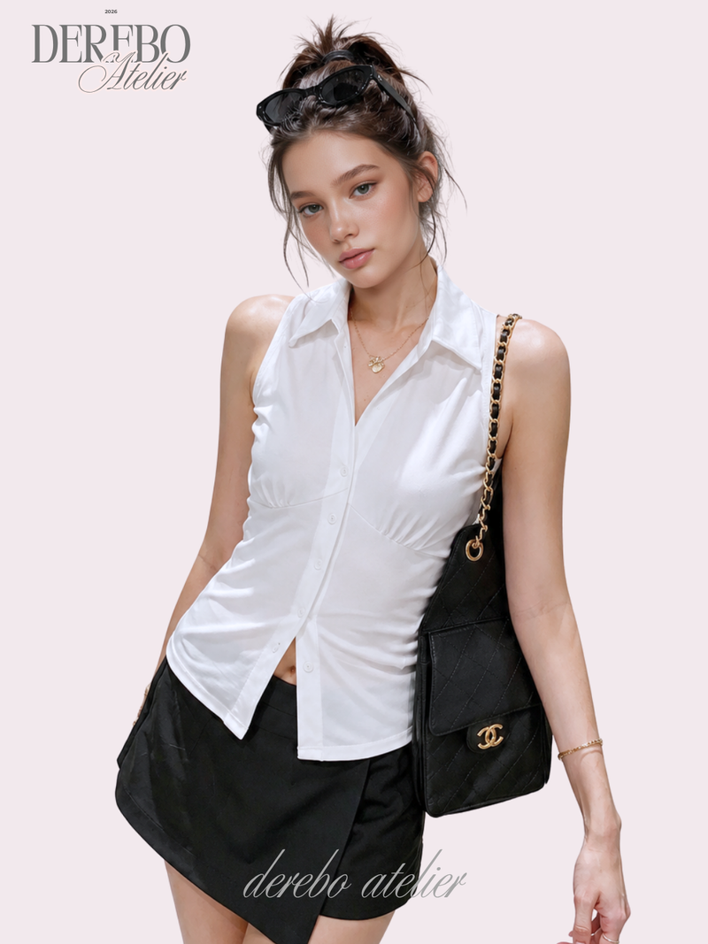 dereborujo（ドレボルゾー）の「Steady Collar Halter Sleeveless Top（Tops）」