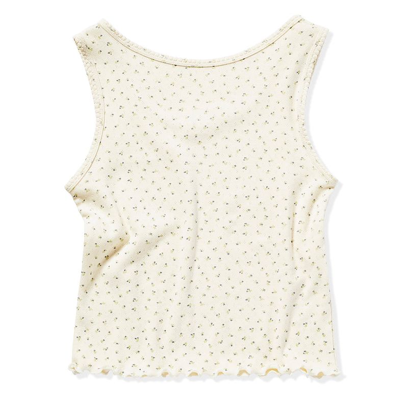 SCALLOP PUNCHING SLEEVELESS_CREAM