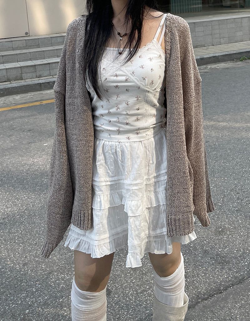 Romantic lace flower sleeveless