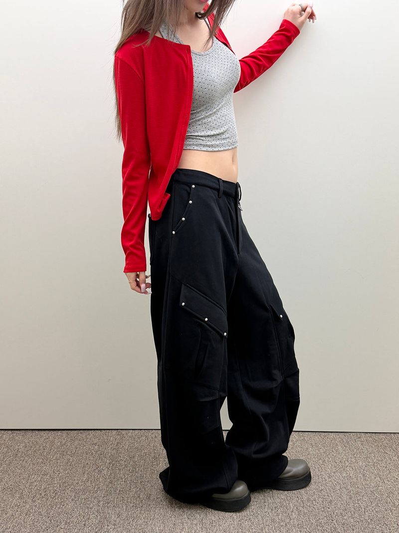 Western sweat cargo pants(3color) 