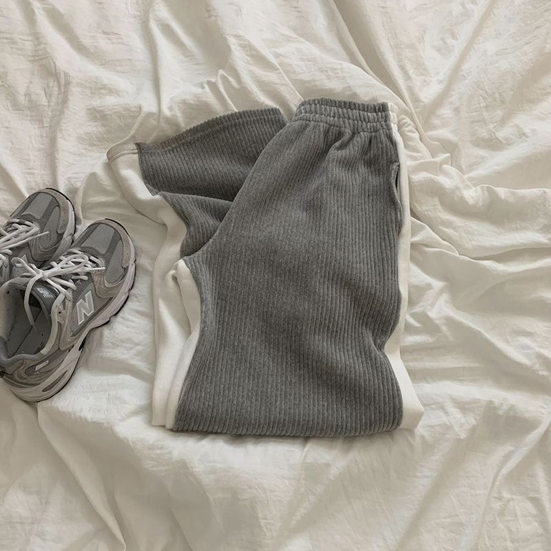 [BELLIDE MADE] Unexpected Belloia Wool Napping Wide Half-and-Half Sweat Pants