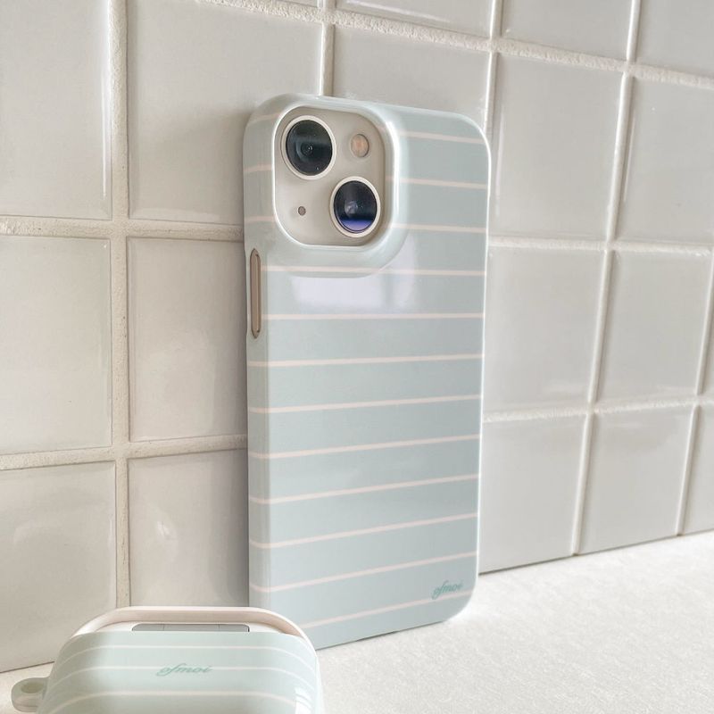 sunday mint glossy hard phone case