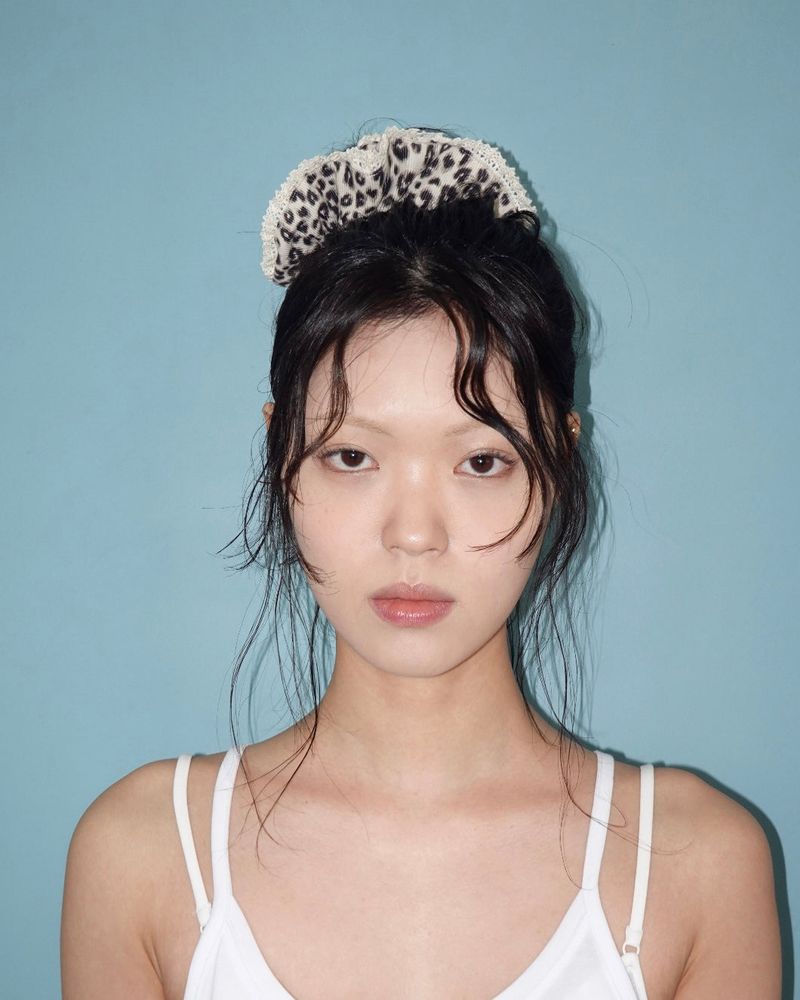 ROSSMOOR（ロスムーア）の「Leopard ruffle scrunchie（Hair Accessories）」