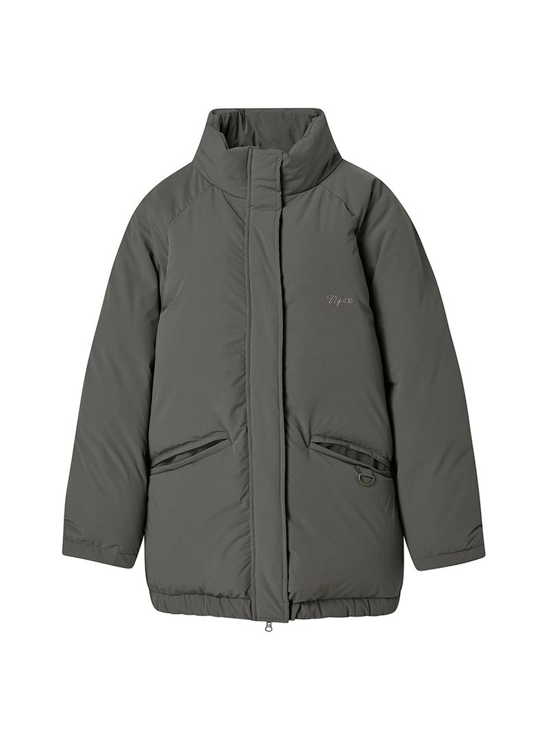 LONG DOWN PUFFER KHAKI BROWN