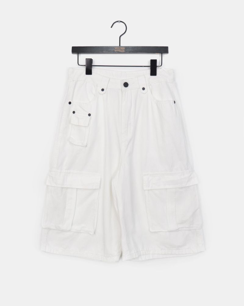 Ephen Cargo Pocket Button Bermuda Pants