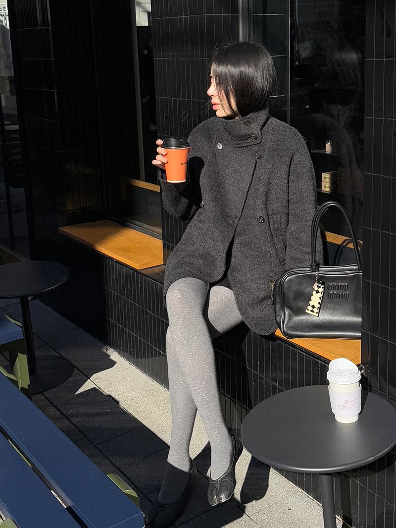 [MADE] KYLIE WOOL ALPACA HANDMADE HALF DOUBLE COAT