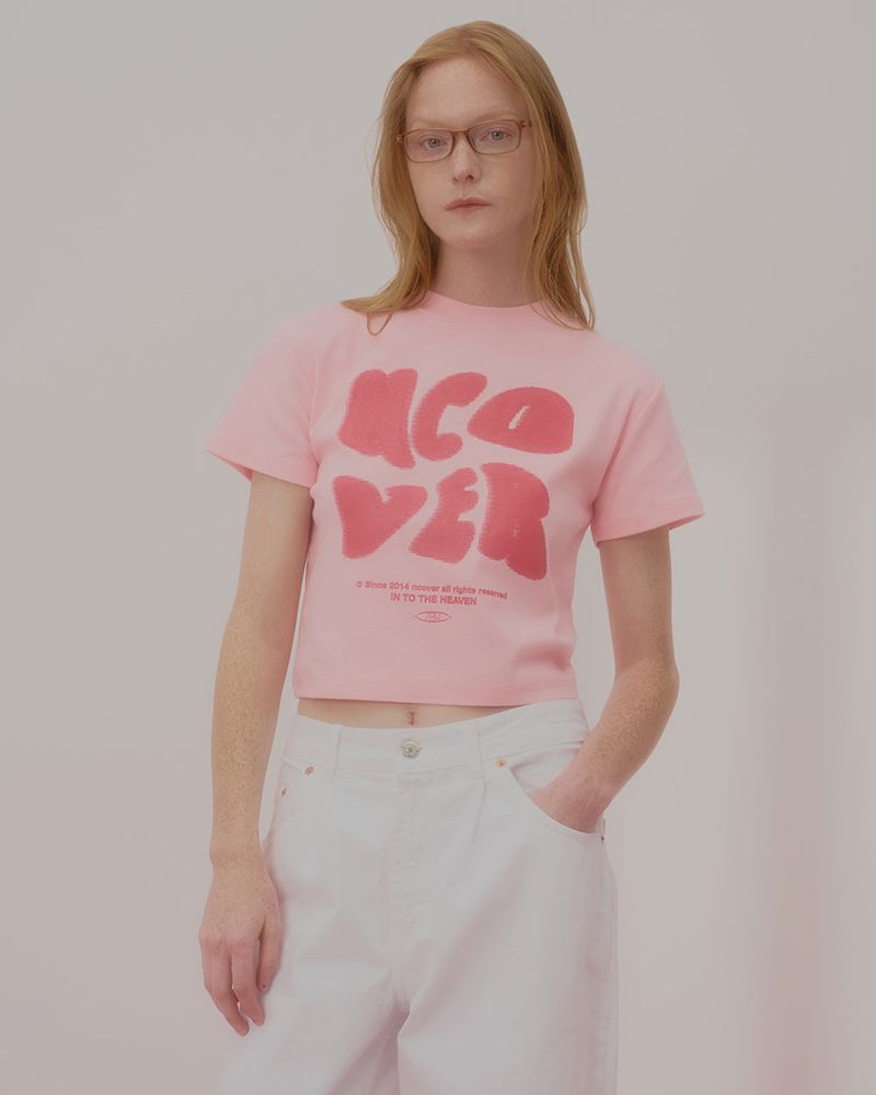 POINTAGE LOGO CROP TSHIRT-PINK