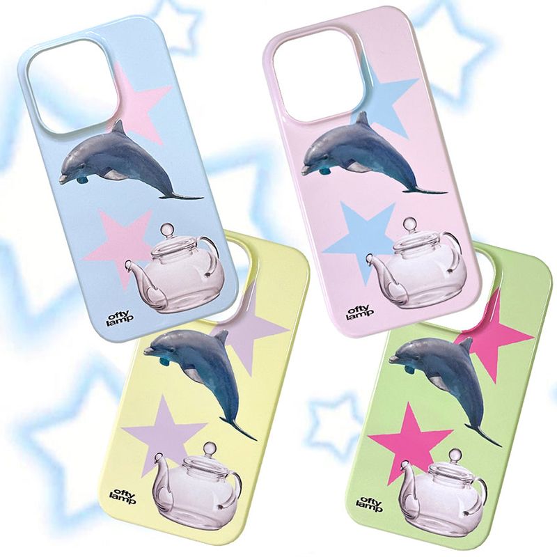 ofty lamp（オフティランプ）の「[made] ジャンピングドルフィンフォンケース (glossy hard)（スマホグッズ/小物）」