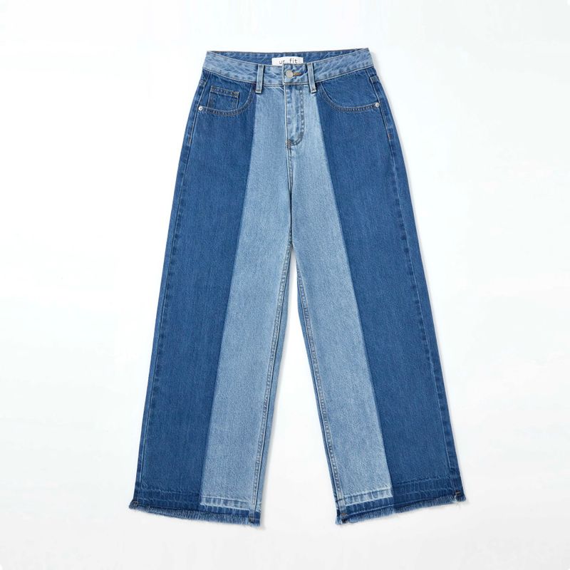 ur.fit(オールフィット)の「3RD REORDER TWO-TONE CONTRAST DENIM PANTS code 25006(Pants)」