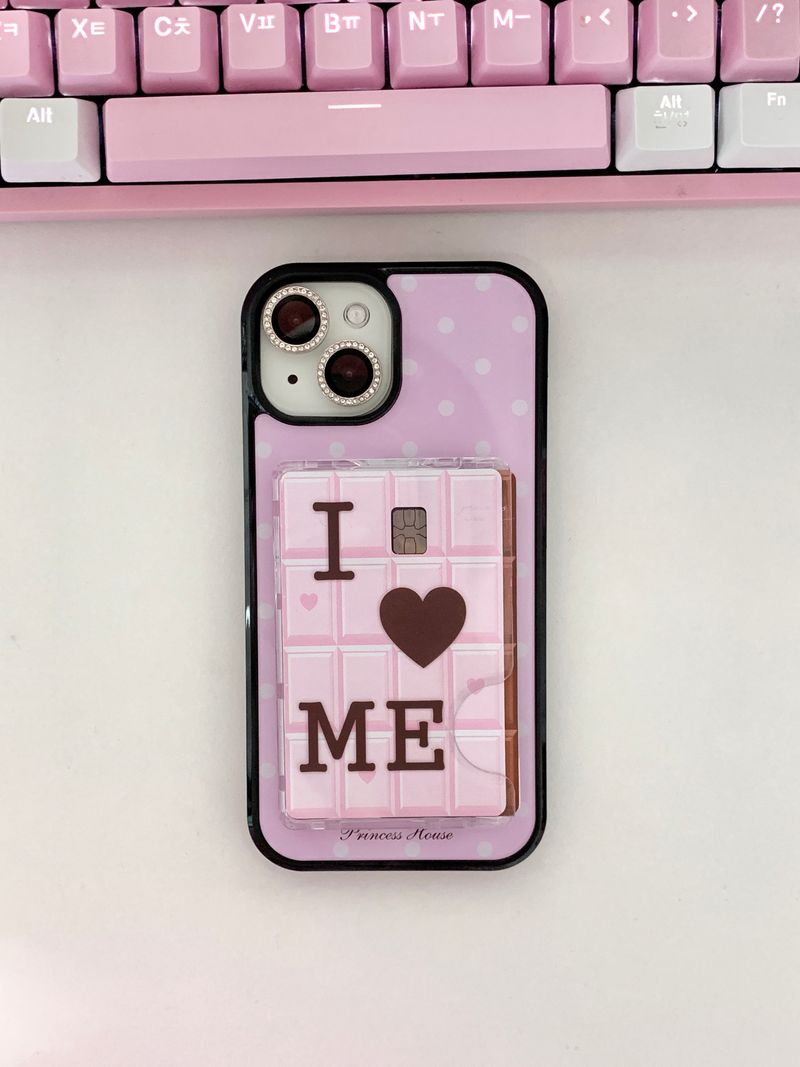 I love me card sticker (2pcs set)