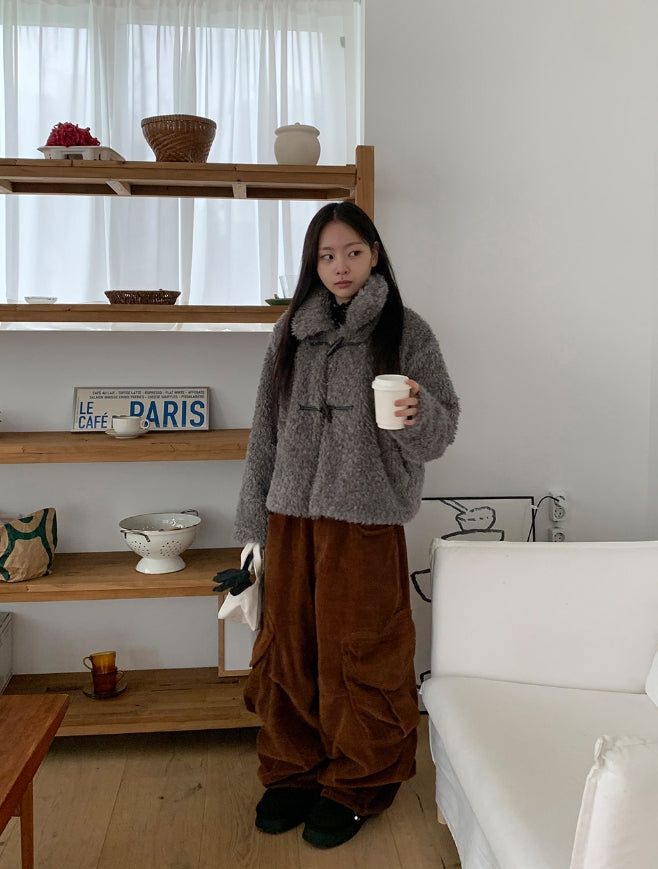 Comta Heart Cargo Corduroy Pants