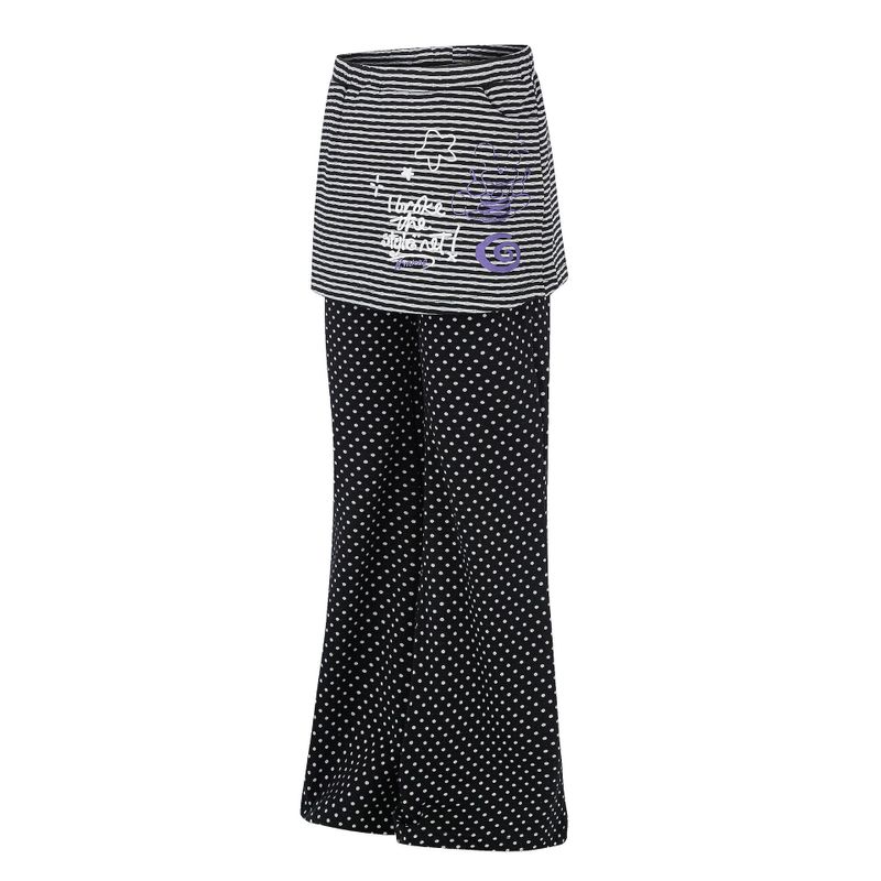 Mina Layered Dot Flare Pants