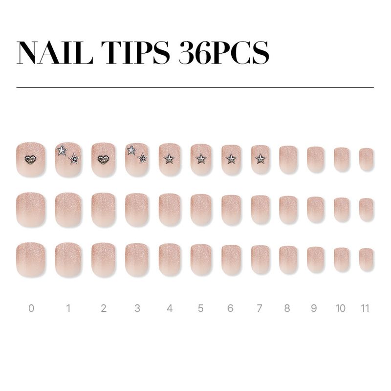 MUZMAK Reusable Nail Tip Angel Punk(Short Square)