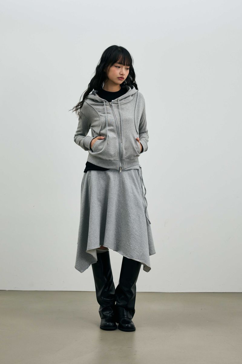 SILENT MIRAGE SWEAT SKIRT / MELANGE