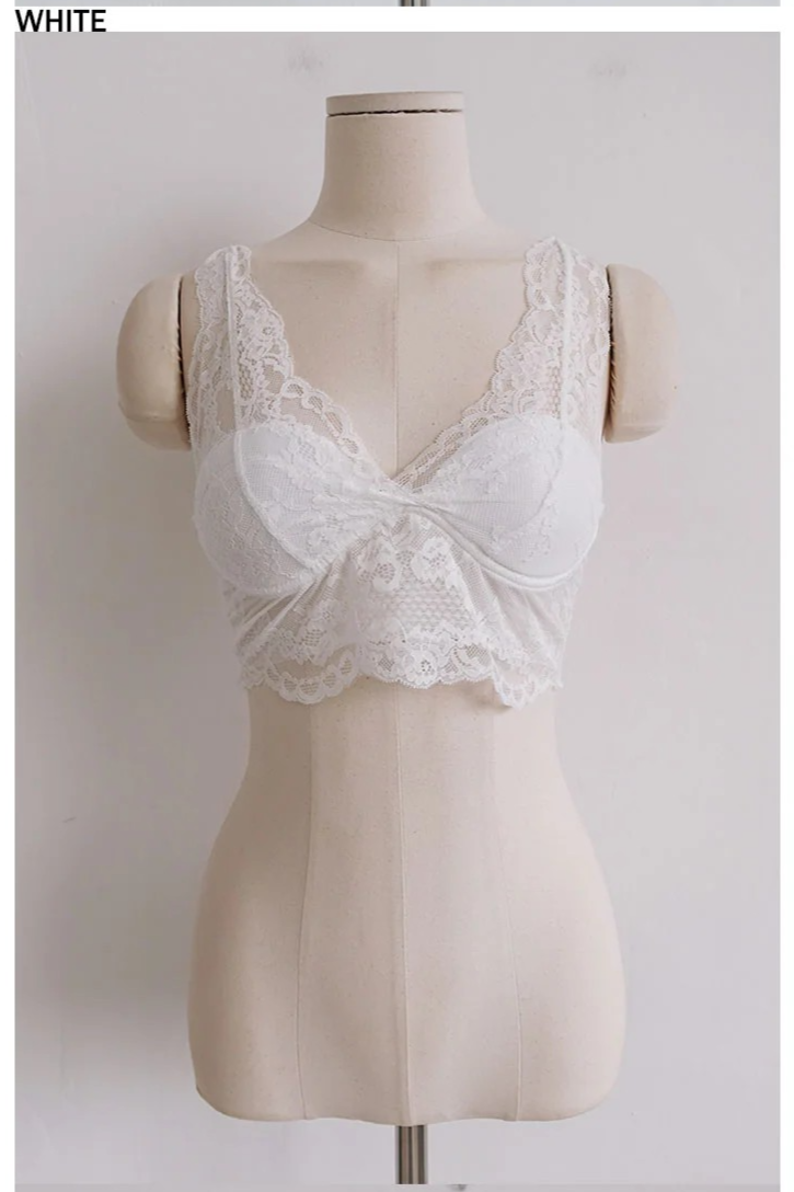 LACE SOFT BRALETTE (4COLORS!)