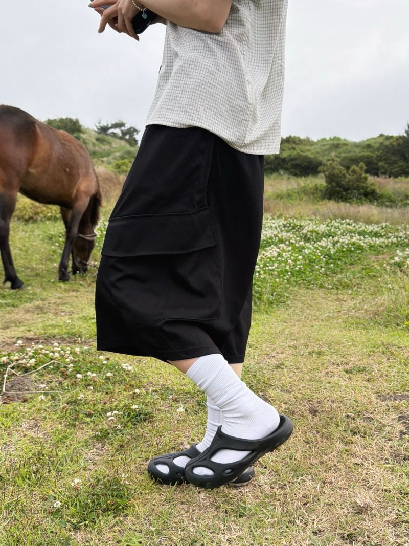 [Feature] Como Slack Cargo Bermuda Pants (3c)