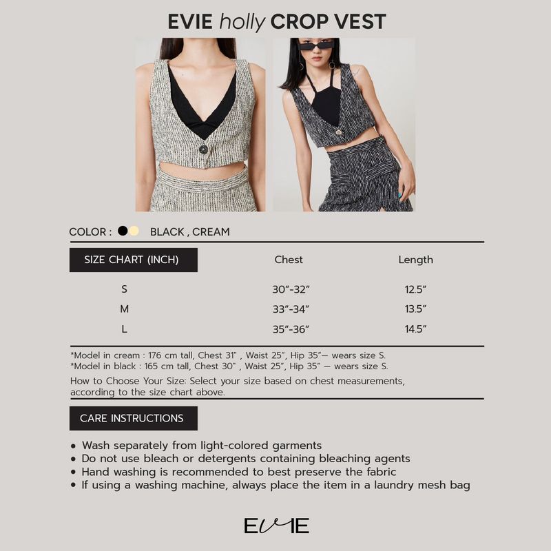 EVIE holly VEST CREAM