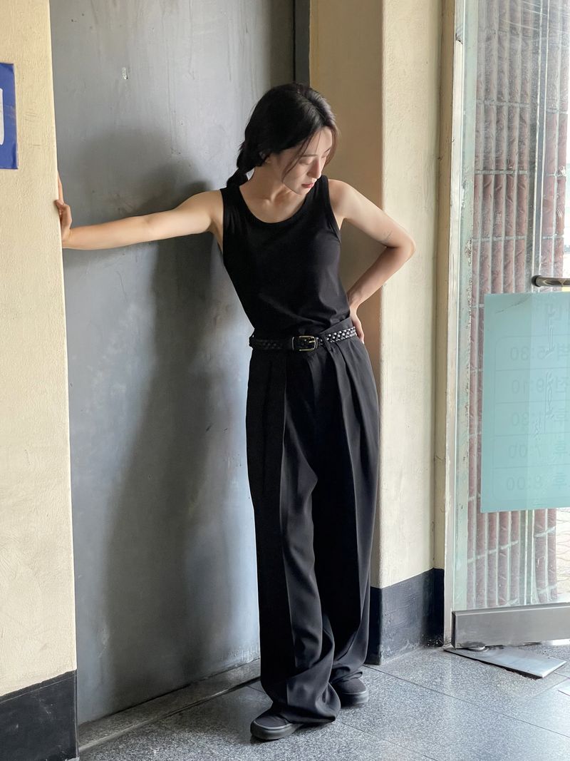 Berlin tension semi-wide slacks