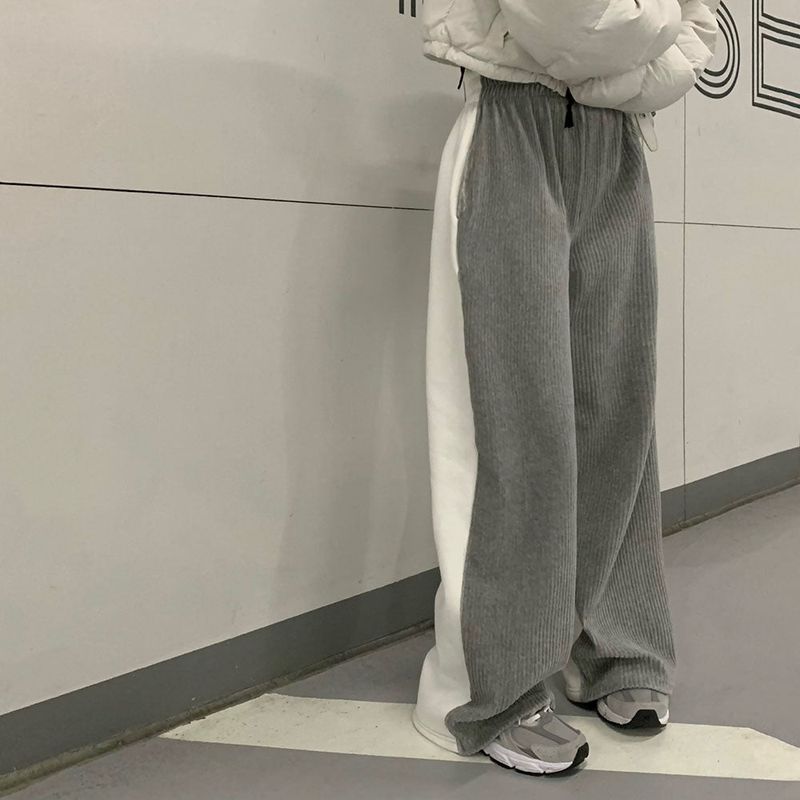 [BELLIDE MADE] Unexpected Belloia Wool Napping Wide Half-and-Half Sweat Pants